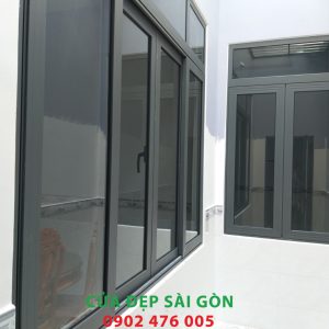 Cửa sổ mở trượt 4 cánh nhôm xingfa nhập khẩu chính hãng 100%